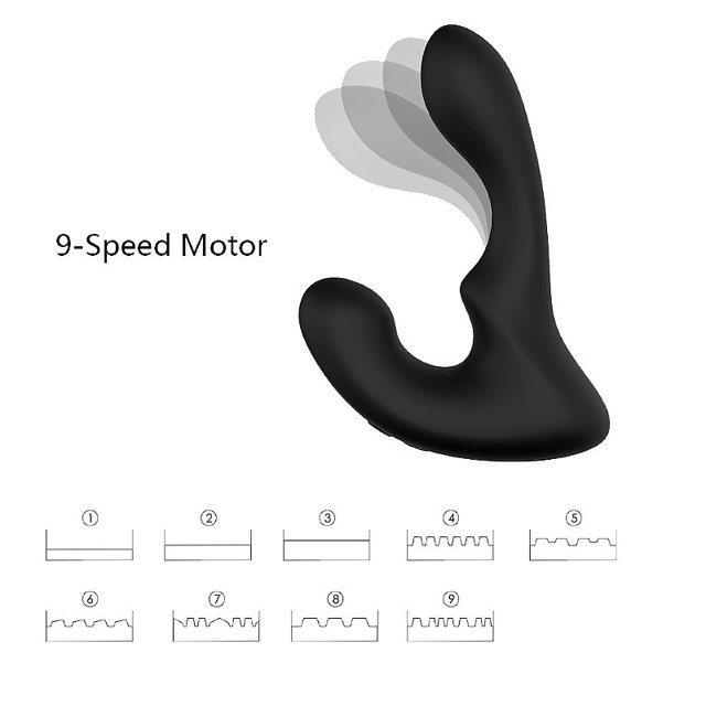 Estimulador de Próstata 9 Modos de Vibração Recarregável com Controle Remoto Landys- RCT – S-Hande