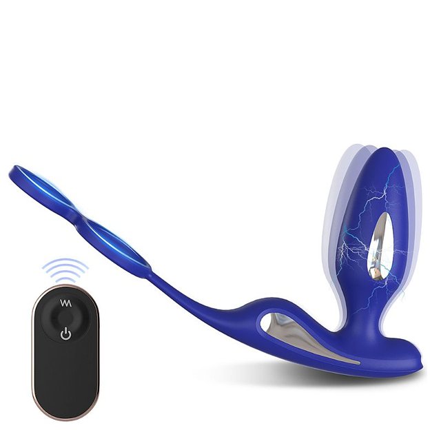 Plug Anal com Anel Peniano 9 Modos de Vibrao e Eletrochoque com Controle Remoto Lightning RCT S-Hande | EroticPoint Megastore l Sexshop Online Plug Anal com Anel Peniano 9 Modos de Vibrao e Eletrochoque com Controle Remoto Lightning RCT S-Hande | EroticPoint Megastore l Sexshop Online