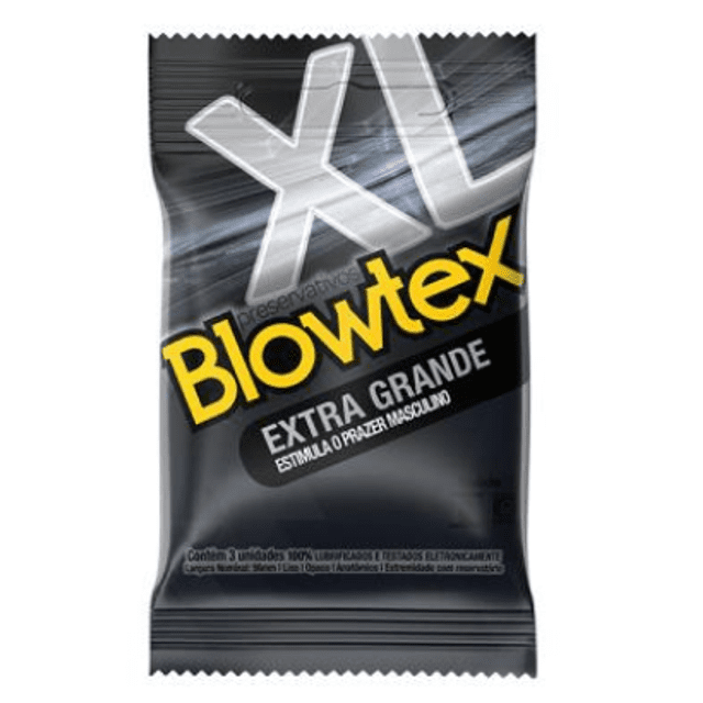 Preservativo Extra Grande com 3 unidades - Blowtex