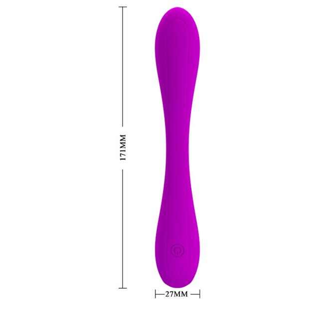 Vibrador para Casal Flexível com 12 Modos de Vibração Yedda Roxo - Pretty Love 