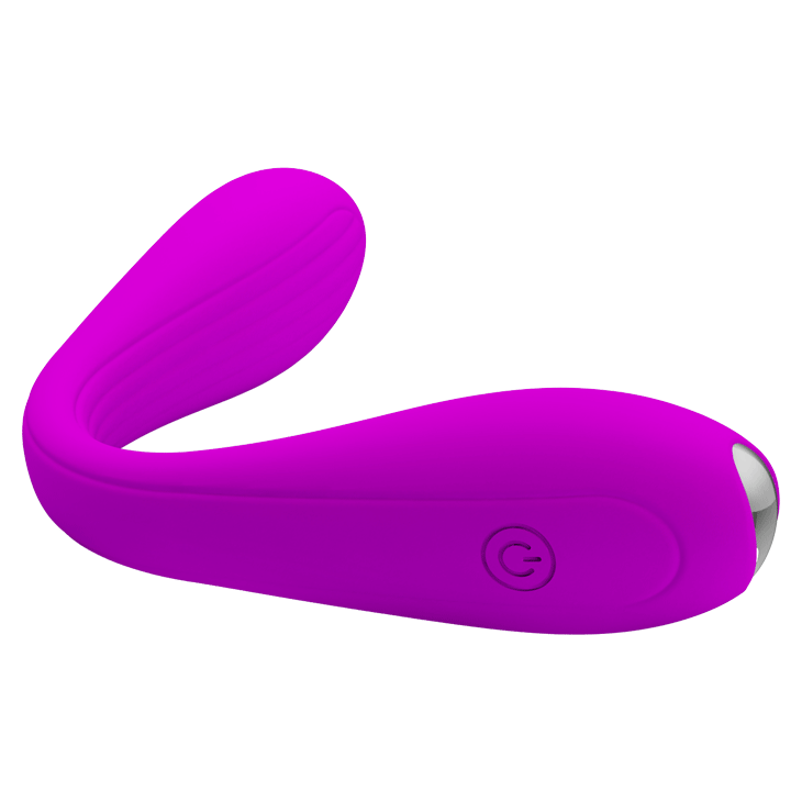 Vibrador para Casal Flexível com 12 Modos de Vibração Yedda Roxo - Pretty Love 