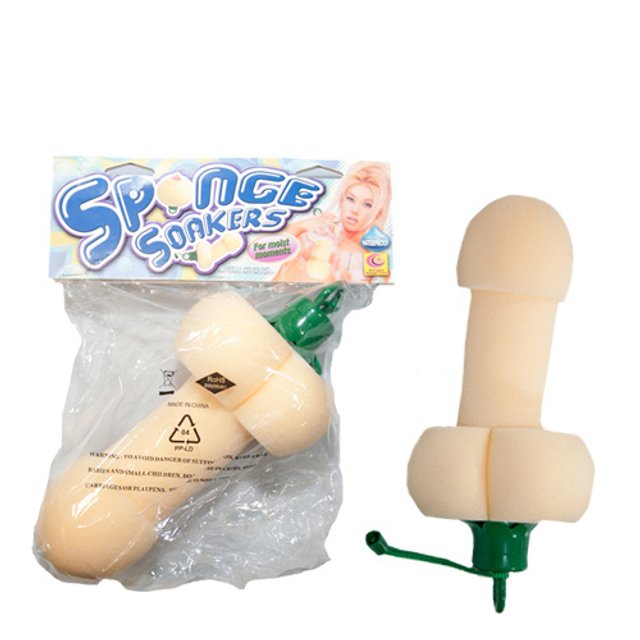 Esponja em Formato de Pênis com Vibrador Sponge Soakers – Nanma