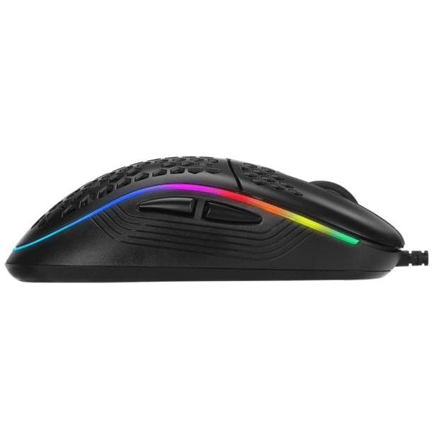 Mouse Marvo, M518, RGB, Ultra Leve, 4800 DPI, USB
