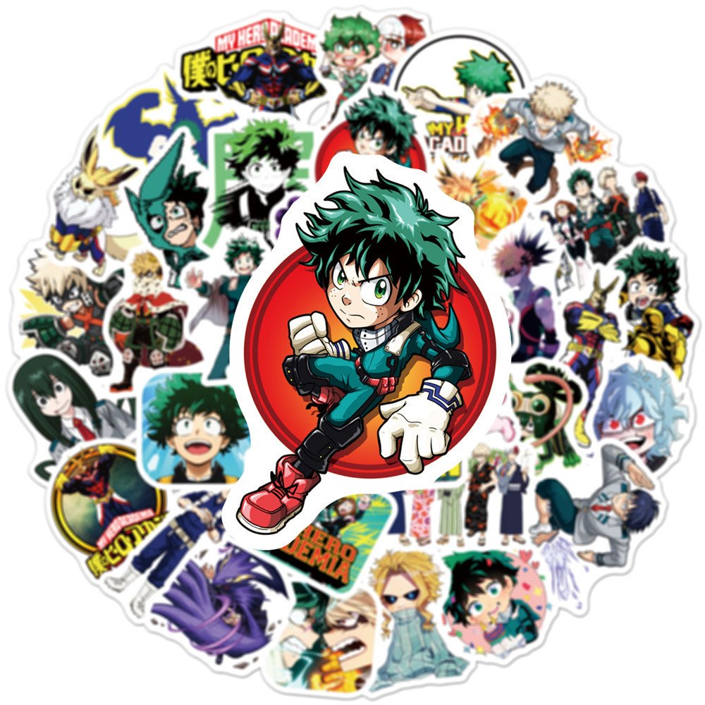 Kit 10 Adesivos Personagens Anime Boku no Hero My Hero Academia | Pandamia  Papelaria