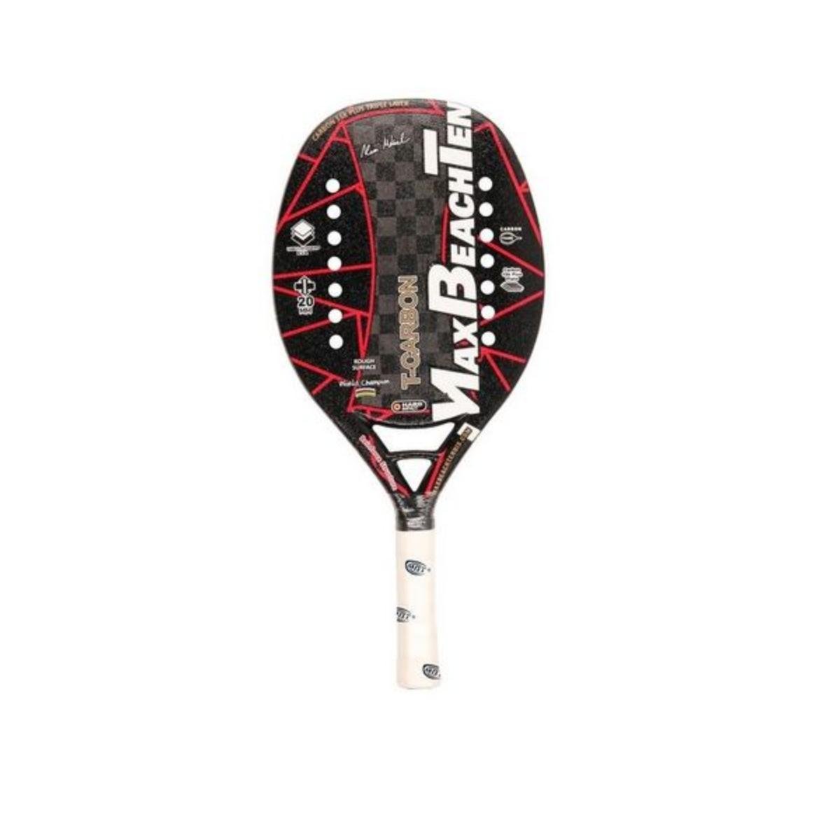 Raquette Beach Tennis MBT ALPHA – 100% Carbone 3K, EVA High Power, Profil 22 Mm, Légère, Housse Incluse
