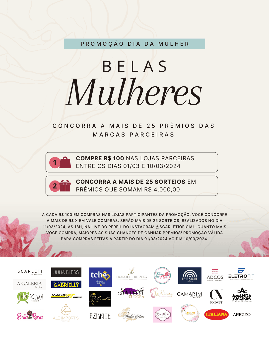 Promoção Belas Mulheres | SCARLETI