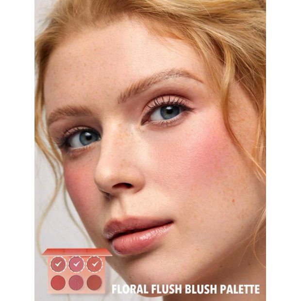 Paleta de blush floral flush Sheglam Loja Beleza Exterior
