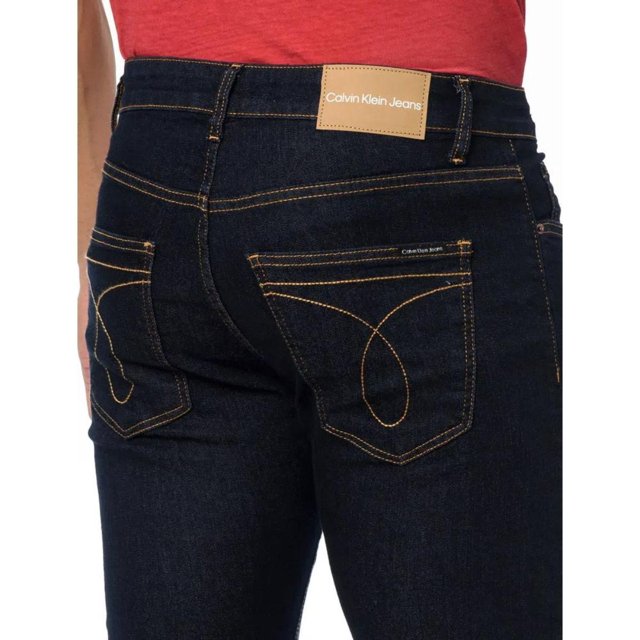 Calvin Klein Azzurro Cotton Mens Jeans