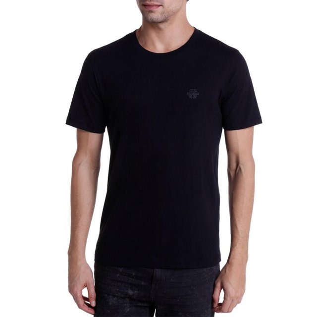 CAMISETA BASICA, T SHIRT MASCULINA, JOHN JOHN, CAMISA PRETA