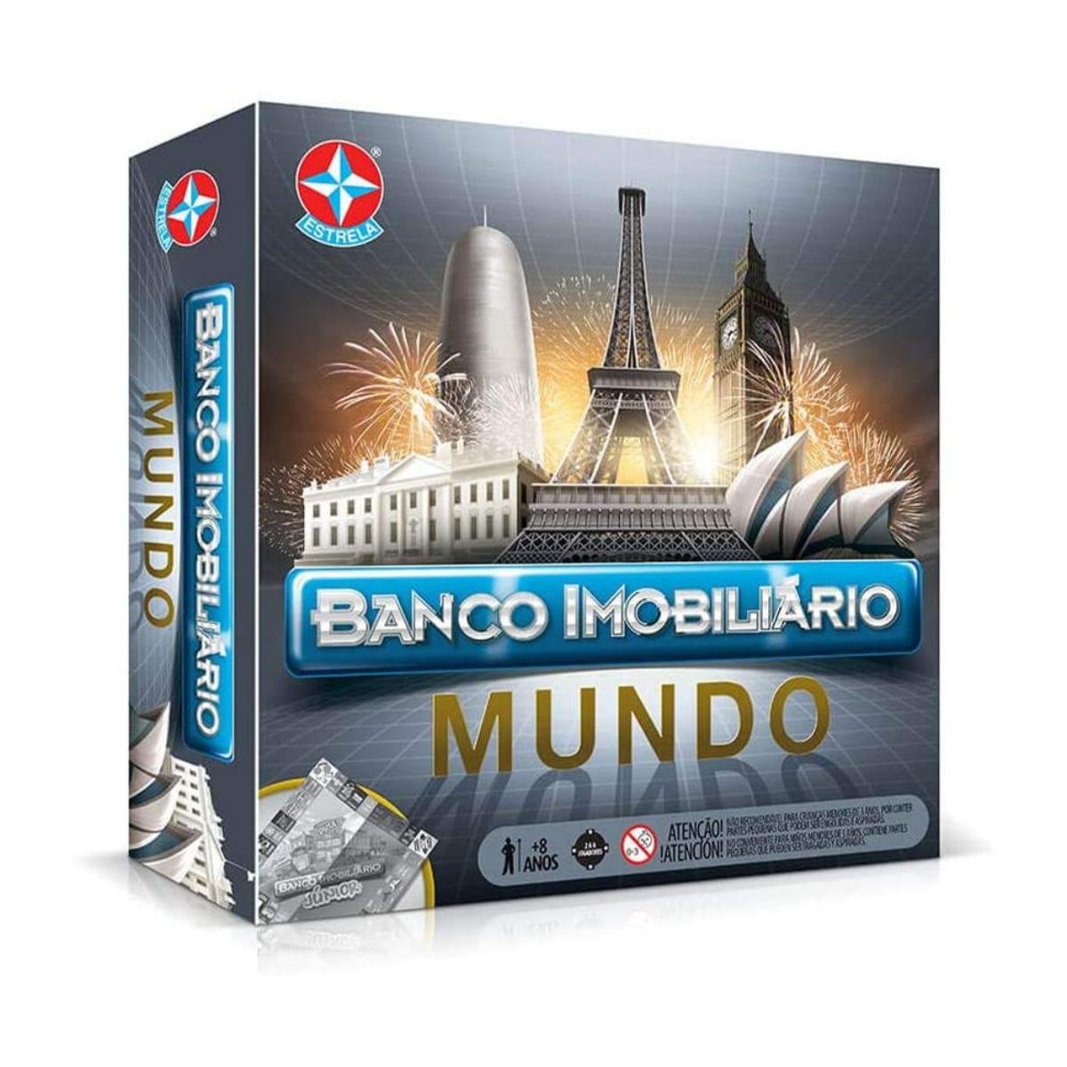 Banco Imobiliário Original Vários Países Jogo De Tabuleiro