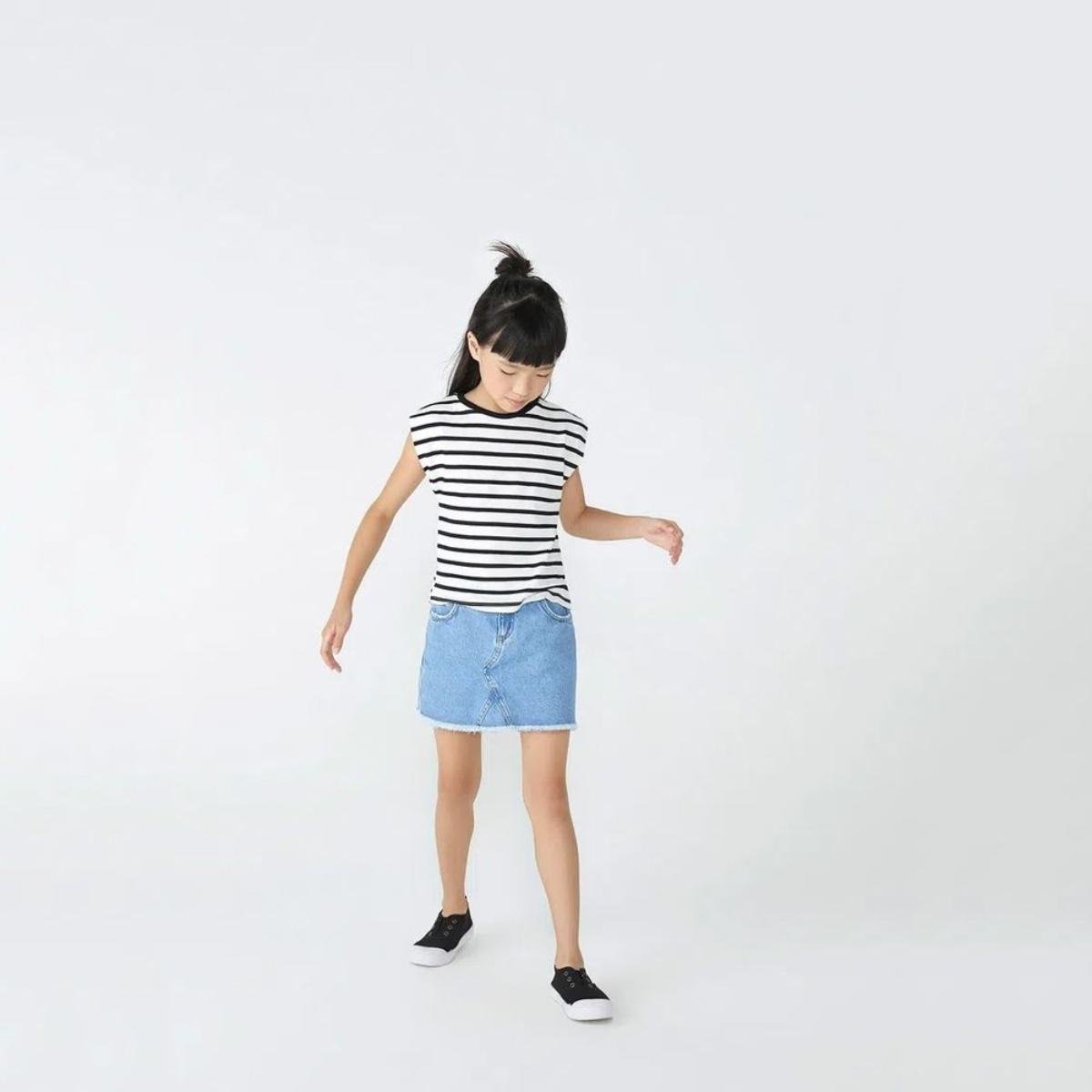 Saia jeans hot sale infantil hering