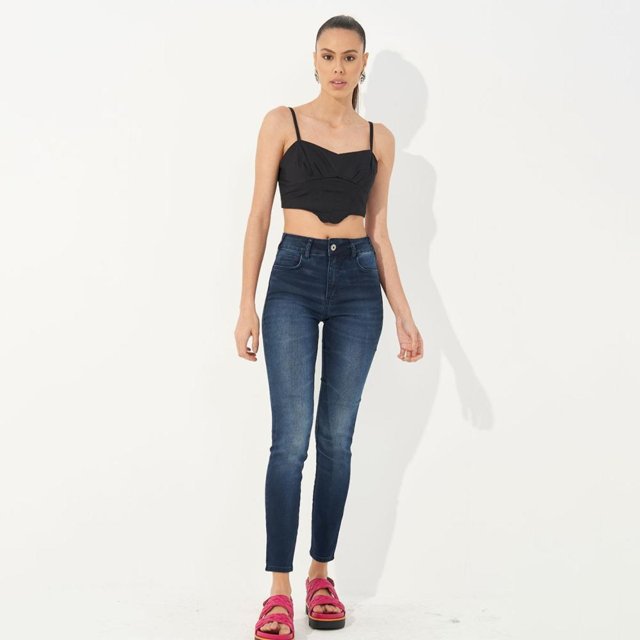 Calça Jeans Cintura Alta Feminina Colcci Original Base Bia