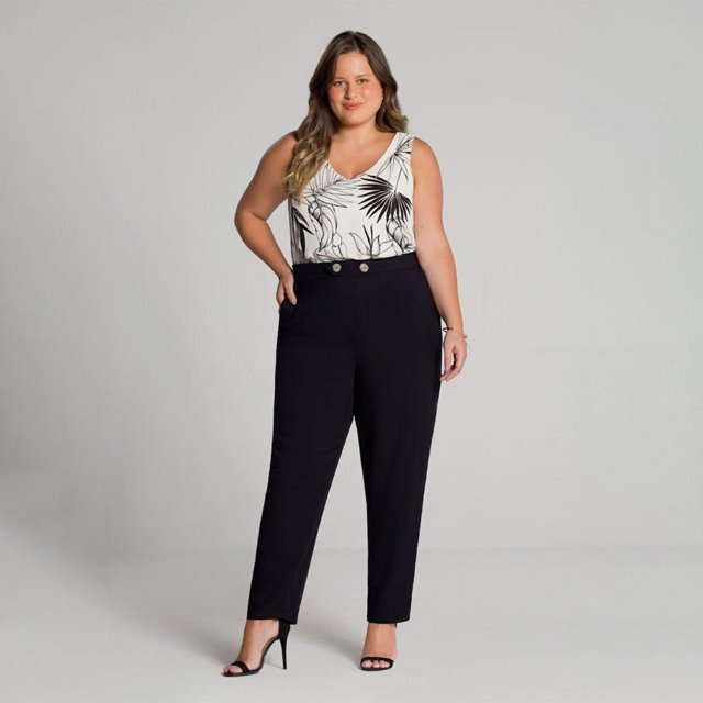 Calça viscose hot sale plus size