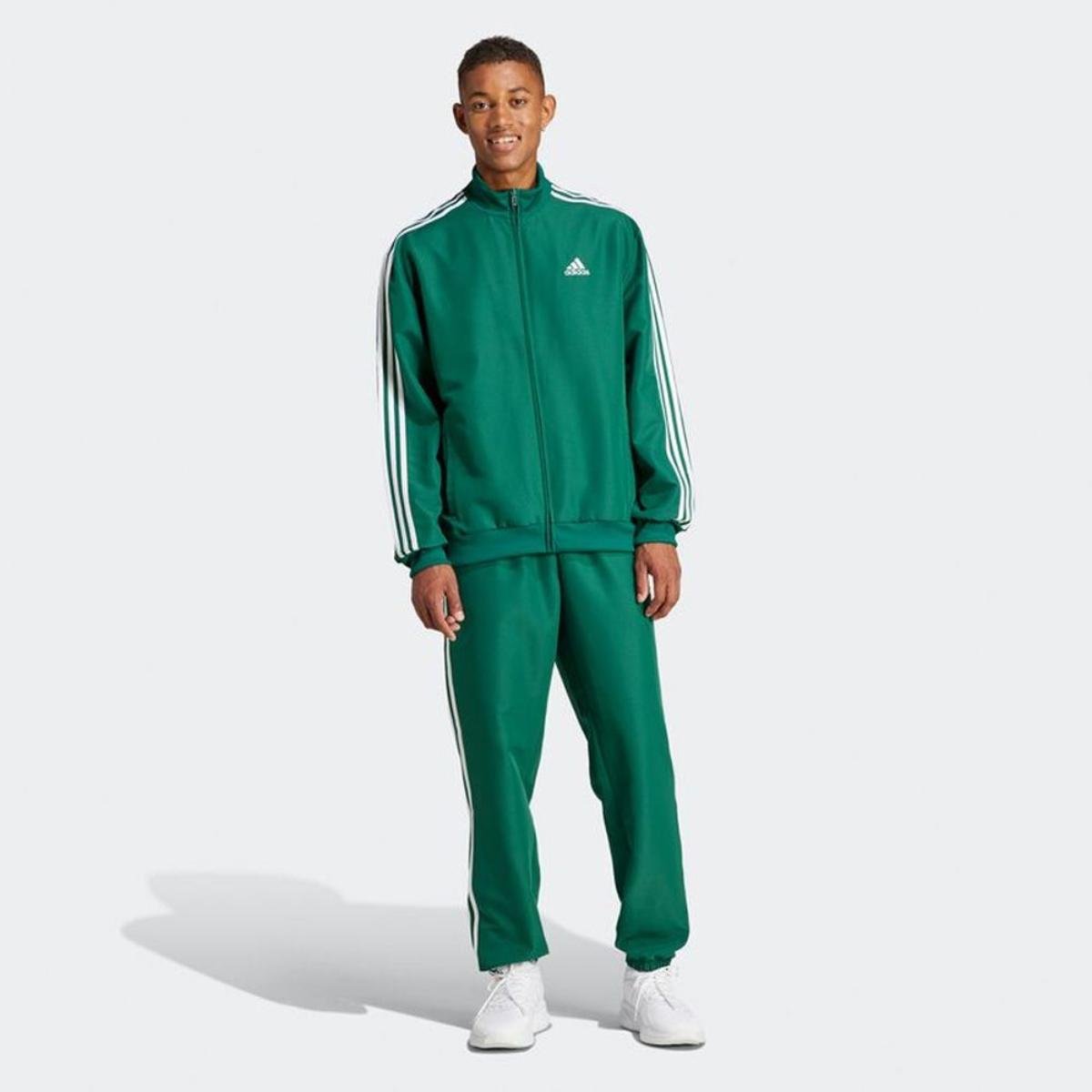 Conjunto Jaqueta Calça 3 Stripes Adidas