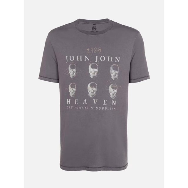 Camiseta Regular Fit JHN 606 John John Masculina - John John