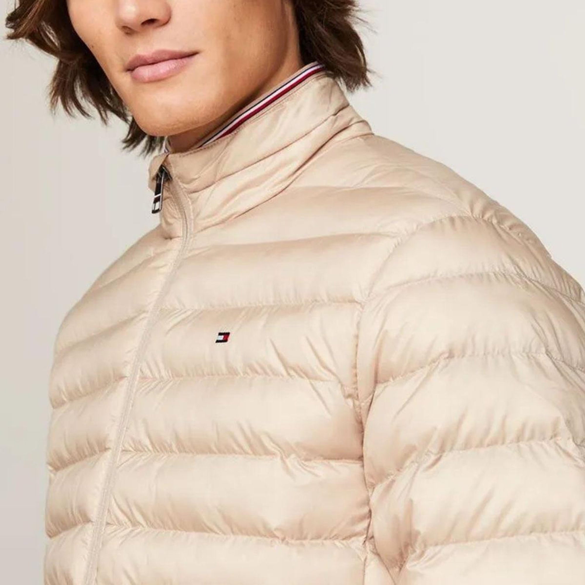 Casaco Parka Sobretudo Bege Masculino Jacket Tommy Jaqueta Jaqueta