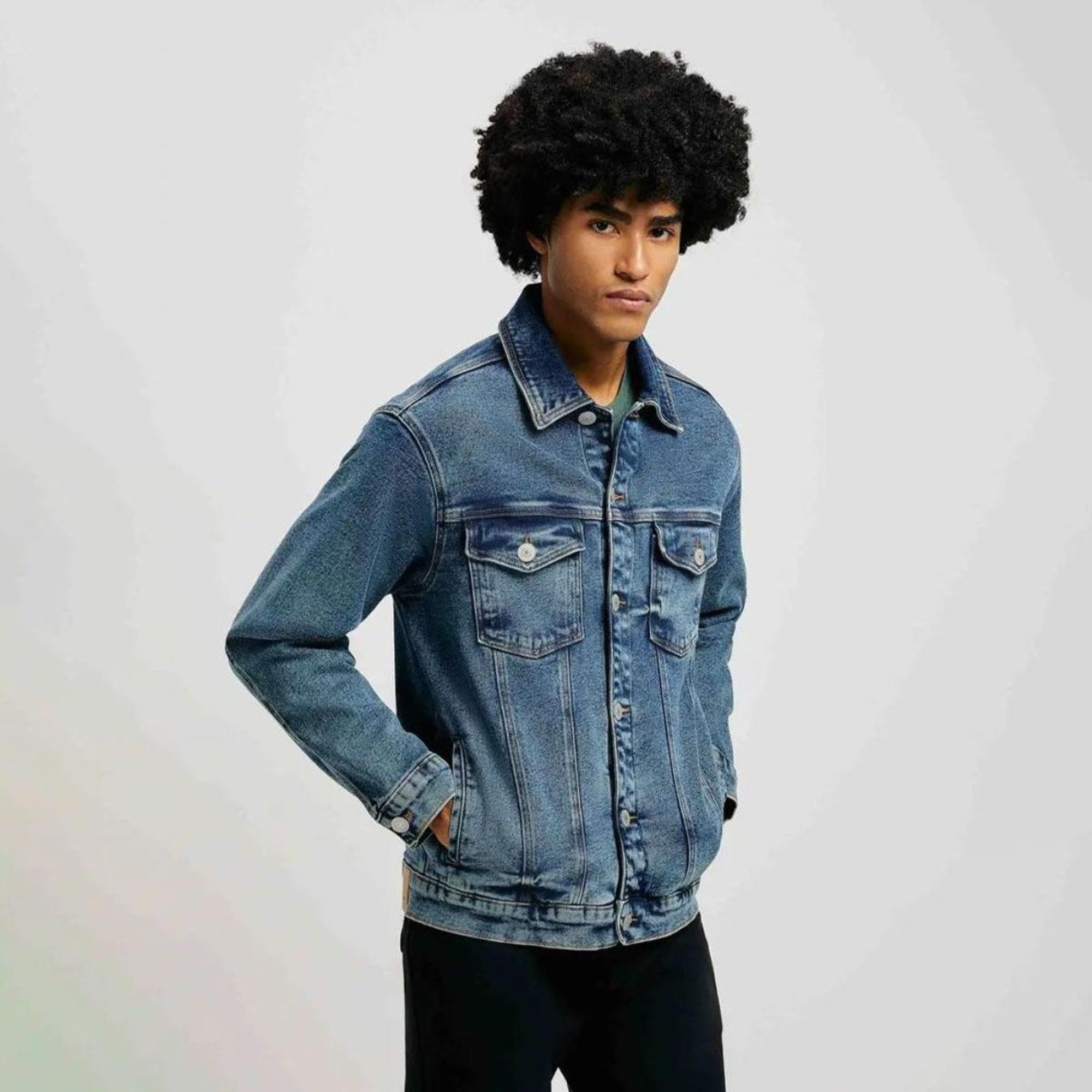 Calça Jeans Masculina Jaqueta Jeans Moda Jaqueta Jeans Básica