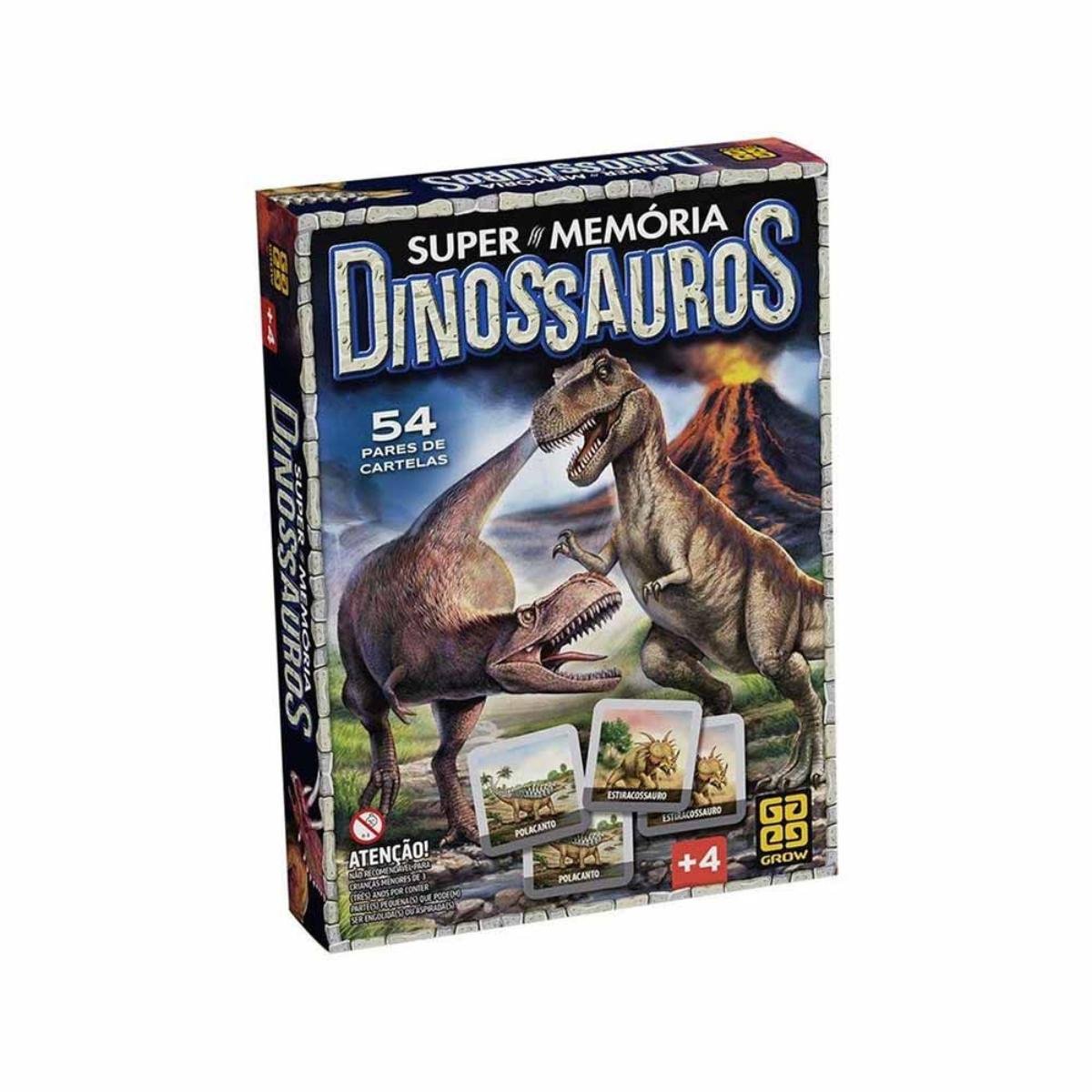 Jogo Da Memória Super Memória Dinossauros - Grow 04210