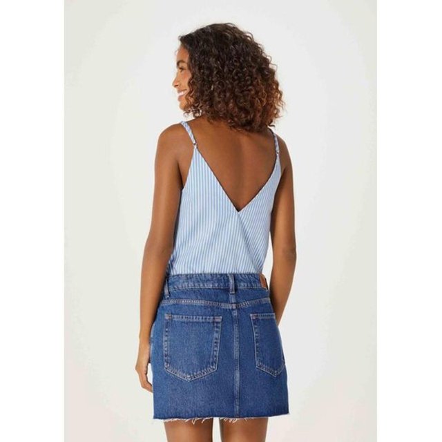 Saia jeans longa hering cheap