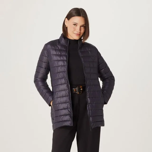 Jaqueta feminina best sale puffer alongada