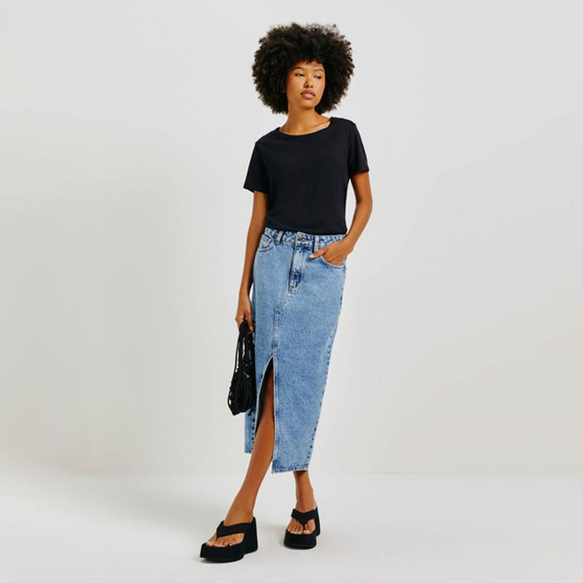 Camiseta Básica Feminina Algodão Pima Hering