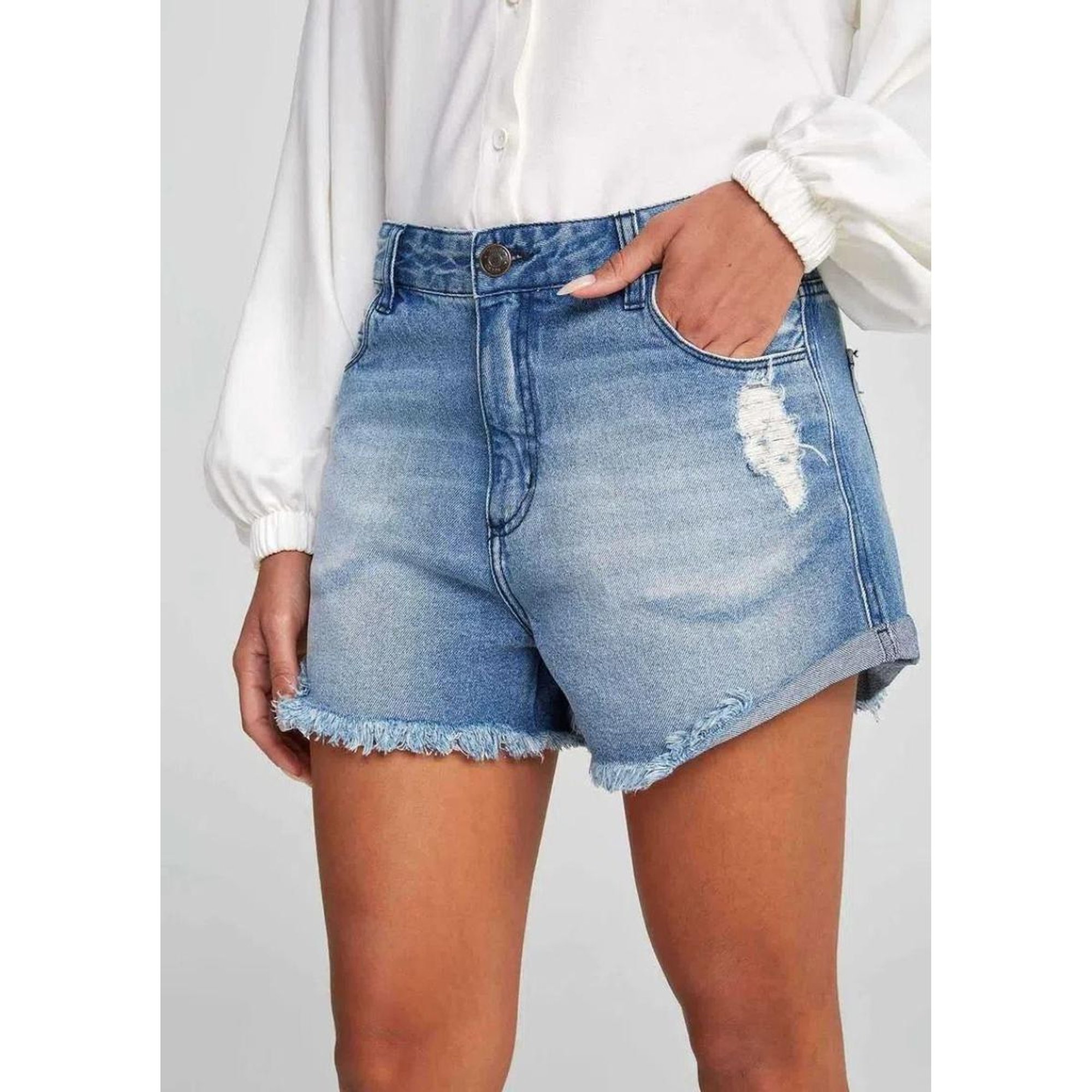 Short Jeans Feminino Hering