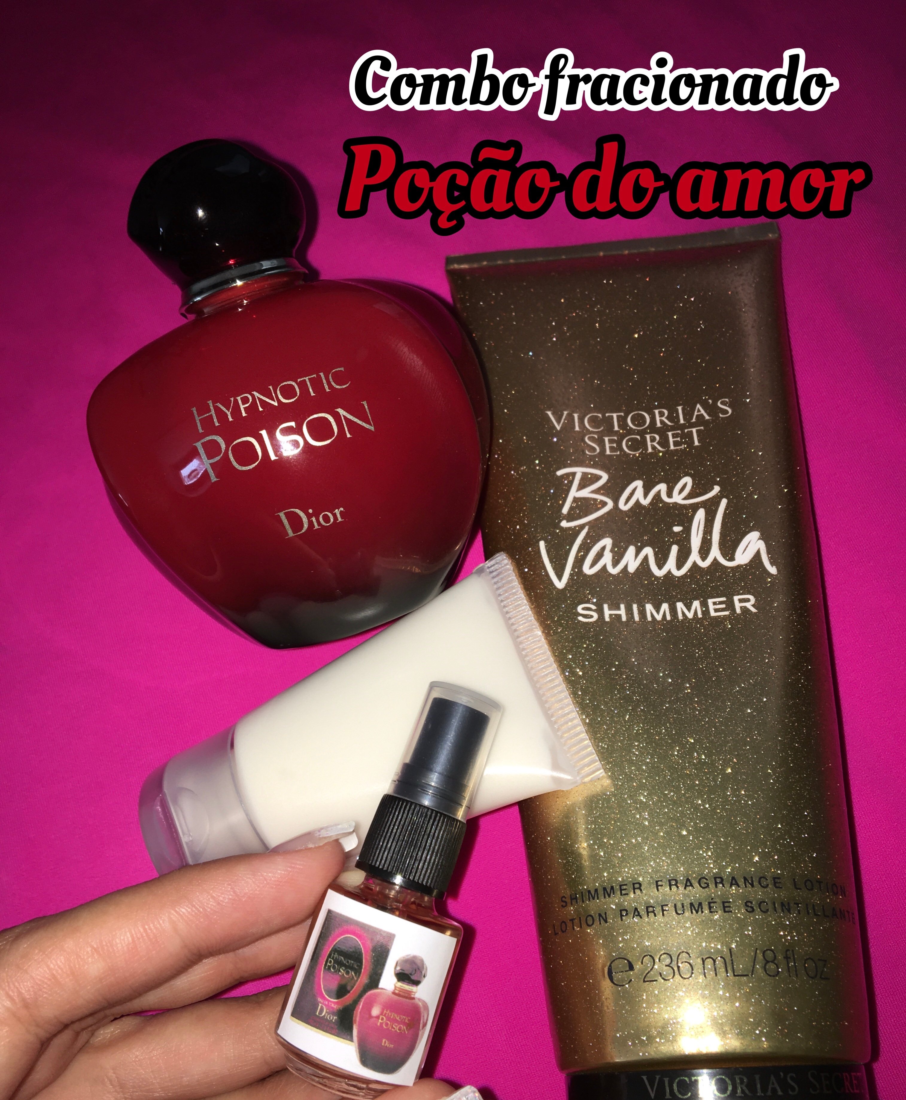 Kit Victoria Secret Vanilla Shimmer Com Brilho Creme Hidratante e Colonia  Original