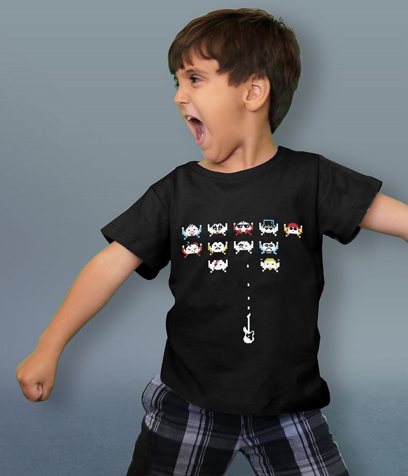 blusa infantil rock