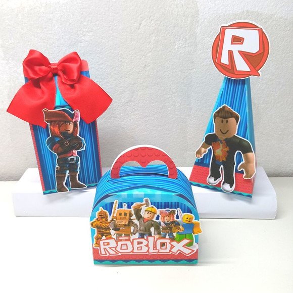 kit 30 mimos personalizados Caixinhas para Aniversario Tema: ROBLOX cod.36