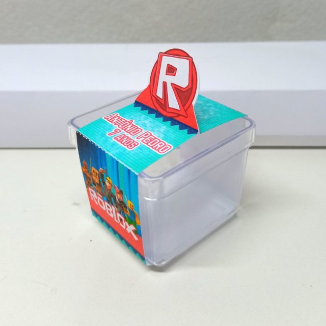 Kit com 3 modelos de Caixinhas para Lembranças no tema Roblox, Unidunitê