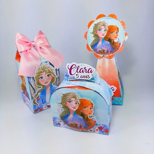 Kit de Lembranças personalizadas no tema Frozen (3 modelos)