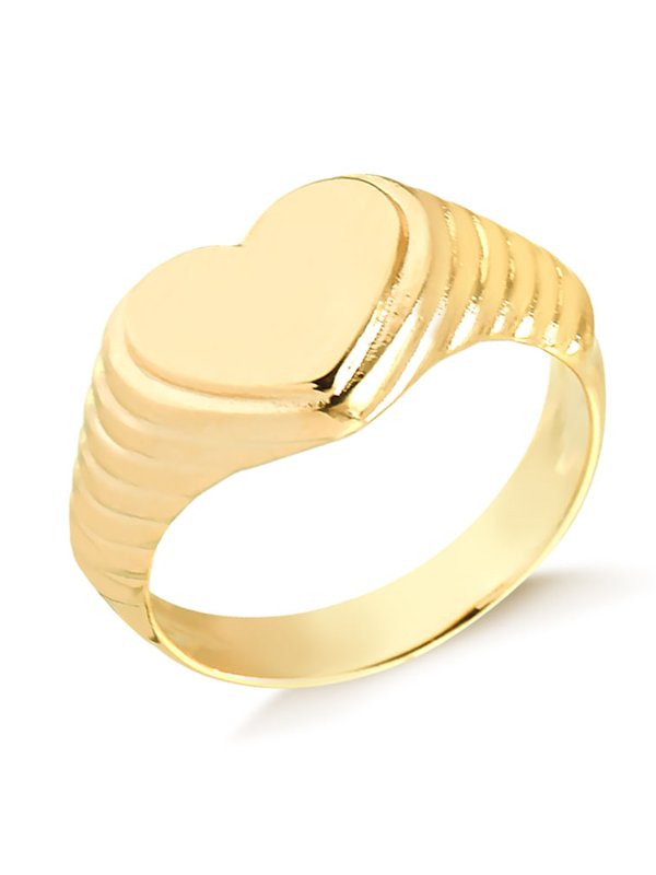 anel-de-dedinho-texturizado-com-coracao-liso-folheado-em-ouro-18k-01-francisca-joias