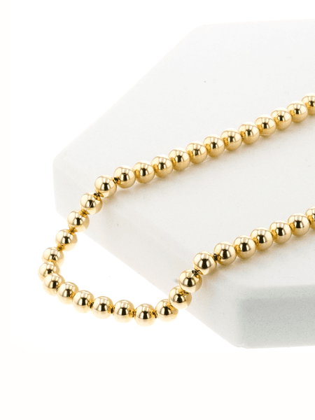 Colar com Bolas Pequenas folheado em ouro 18k | Francisca Joias