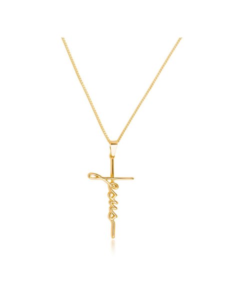 colar-crucifixo-com-escrita-jesus-em-letra-cursiva-folheado-em-ouro-18k-01-francisca-joias