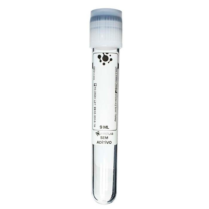 Tubo De Coleta Sem Aditivo 9 Ml, 16x100 Mm. 100 Un/Rack | Interjet