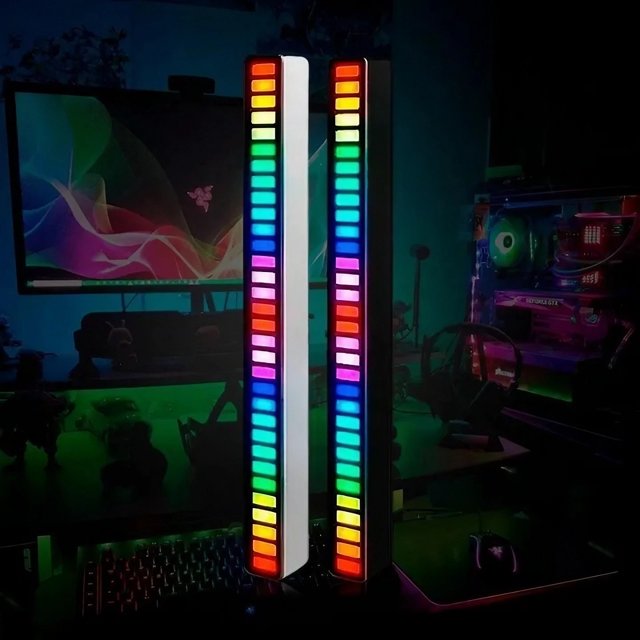 Barra De Led Rgb Rítimica Para Cabo Usb Type C Notebook Tv - It