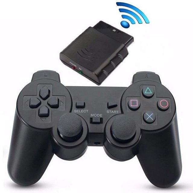 Controle Playstation 2 Joystick Ps2 Sem Fio Analógico