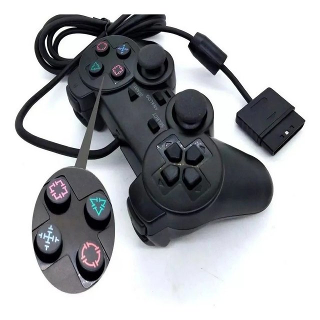 Controle Joystick Playstation 2 Com Fio Ps2 Dualshock Analógico