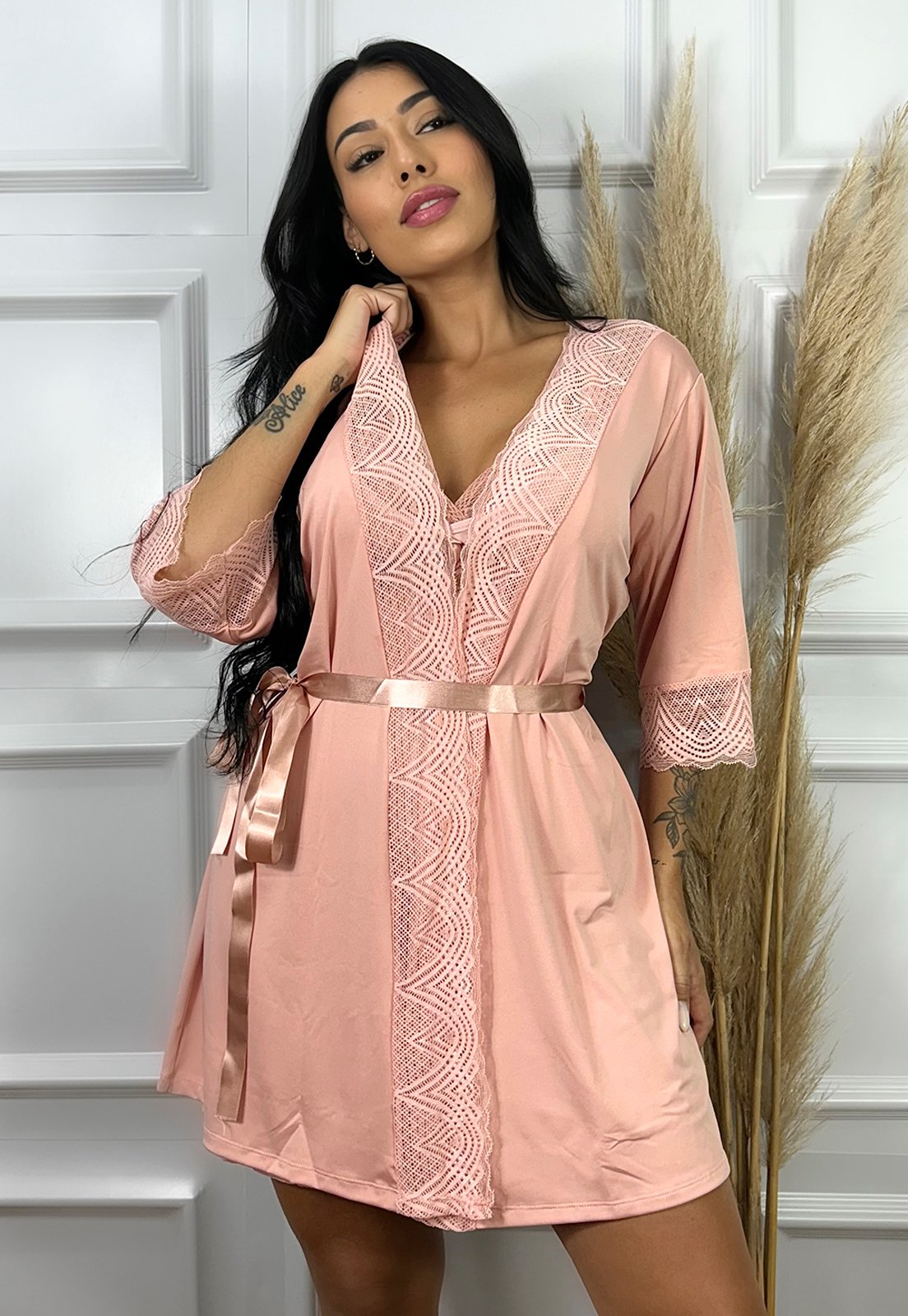 Robe Feminino Robe ParÃ©o Robe Feminino Curto Verde Croco