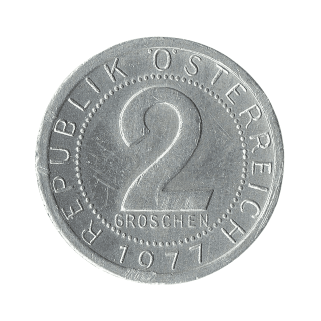 Áustria 2 groschen 1977 | Moedas de Coleção