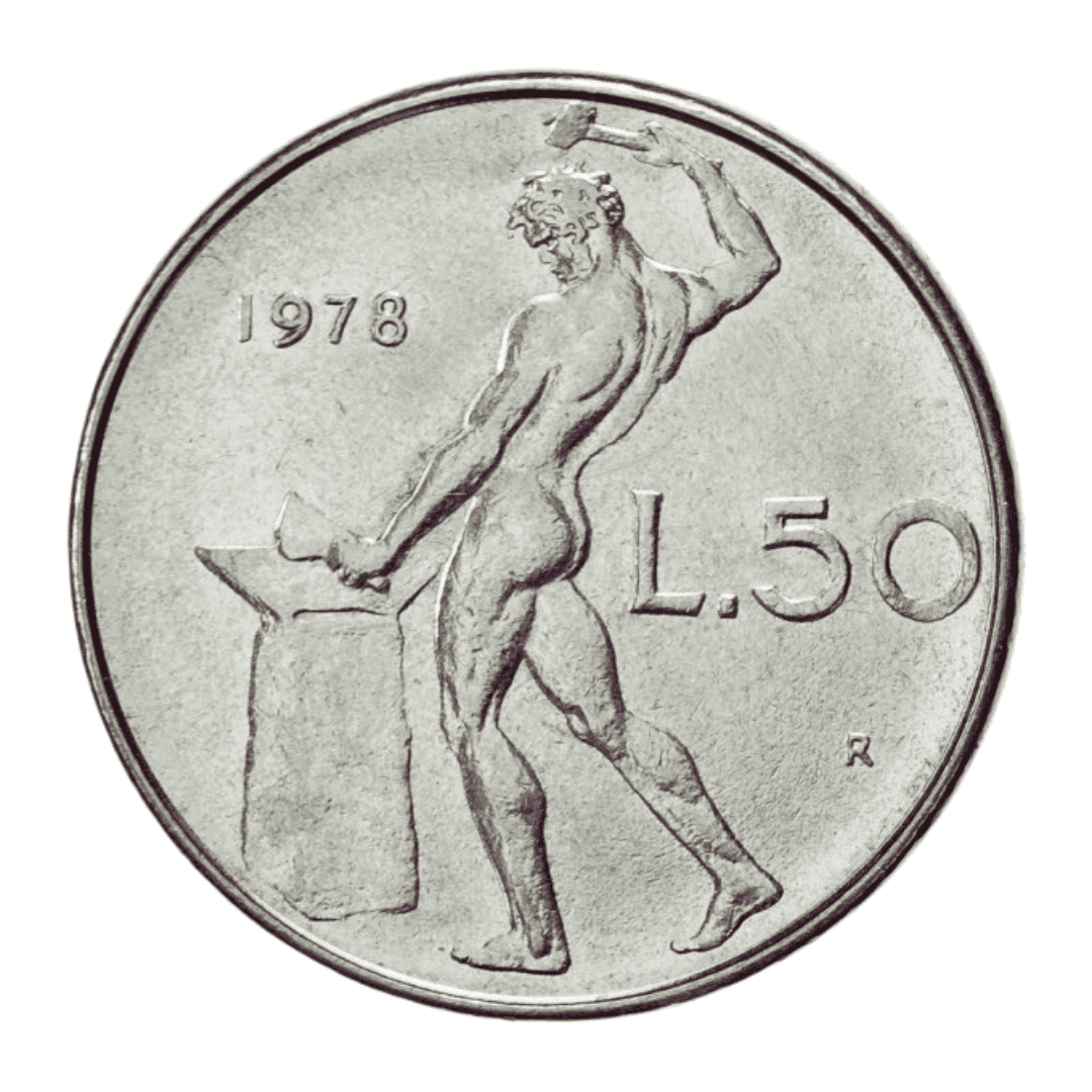 Itália 50 liras 1978 | Moedas de Coleção
