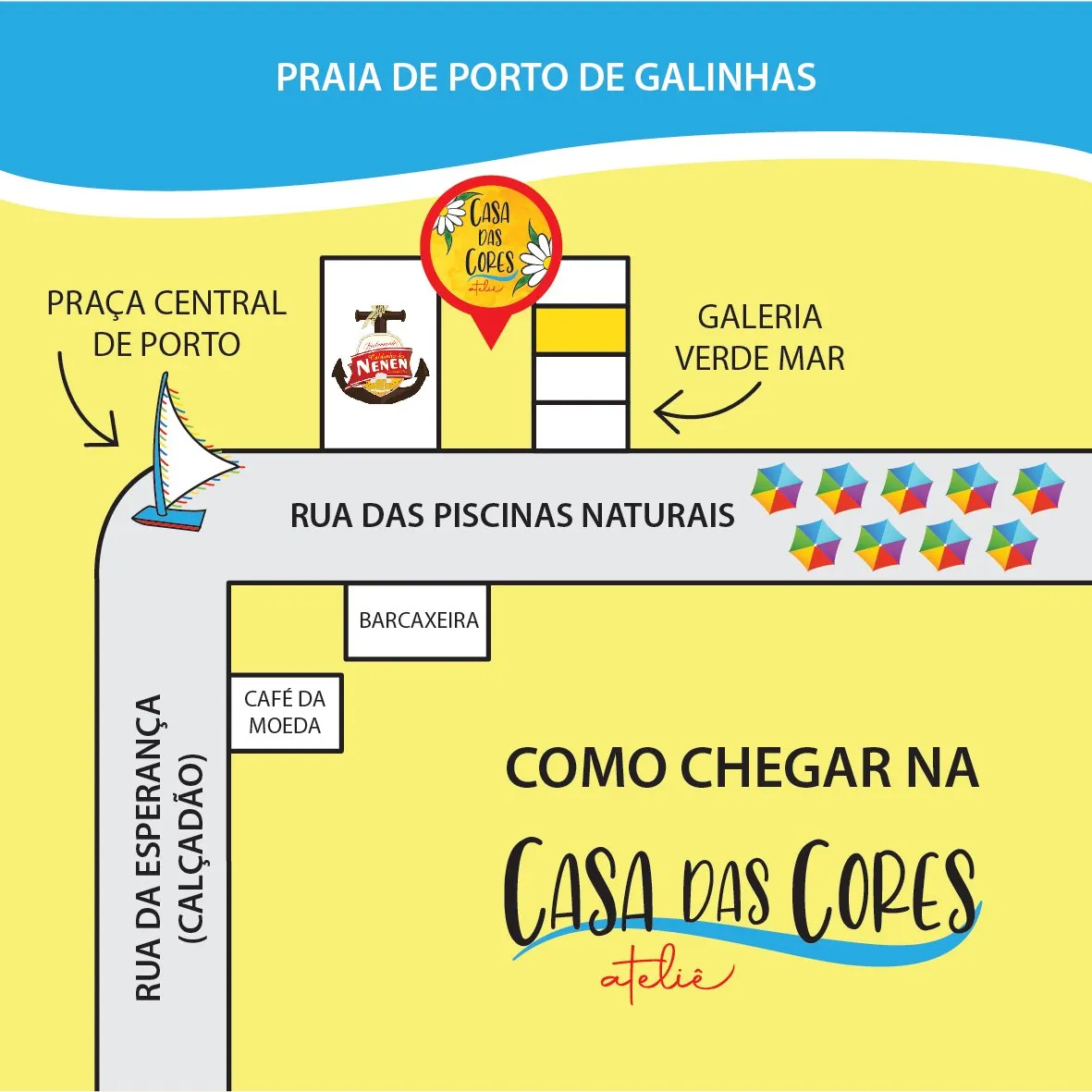 Loja de Artesanato em Porto de Galinhas | Casa das Cores Ateliê - Bagy