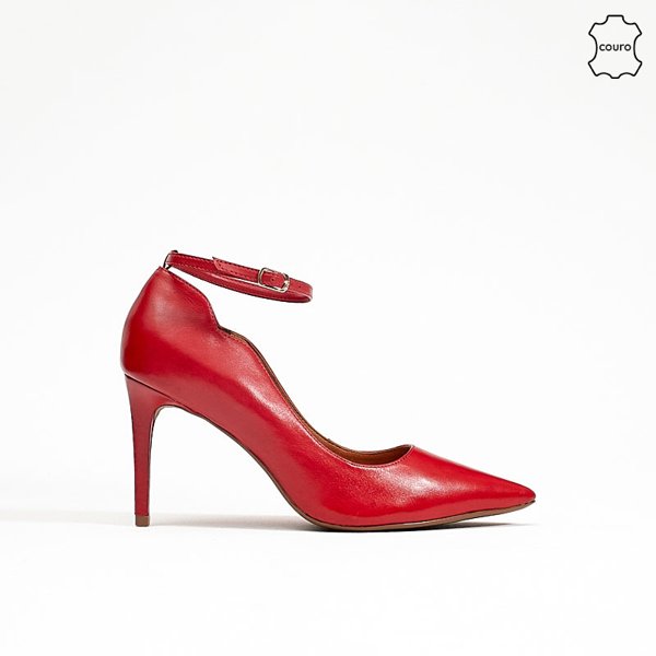 scarpin boneca vermelho