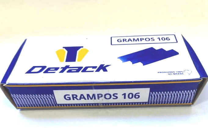 Detack Grampo Manual Polido 106/6 - 2,64 milheiros | Detack