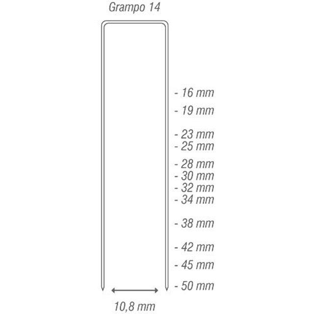 Detack Grampo 14/23 - caixa 22.400 grampos | Detack