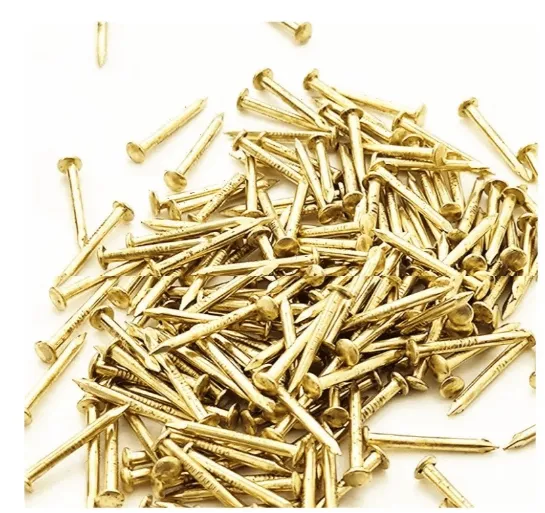 Prego 3x10 liso c/ Cab. Dourado- 1kg