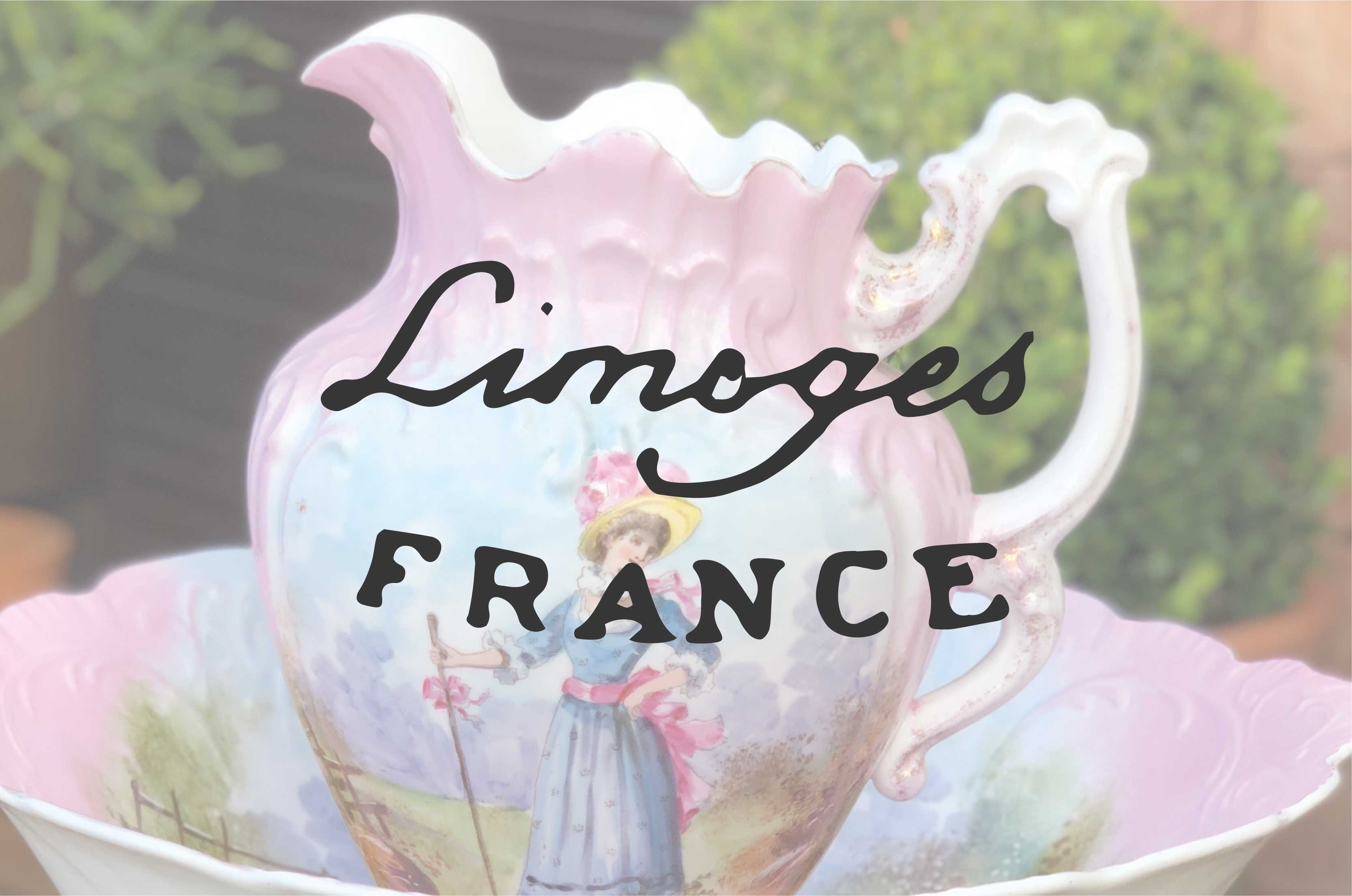 LIMOGE FRANCE - maravilhoso jogo de chá e cafe, contend