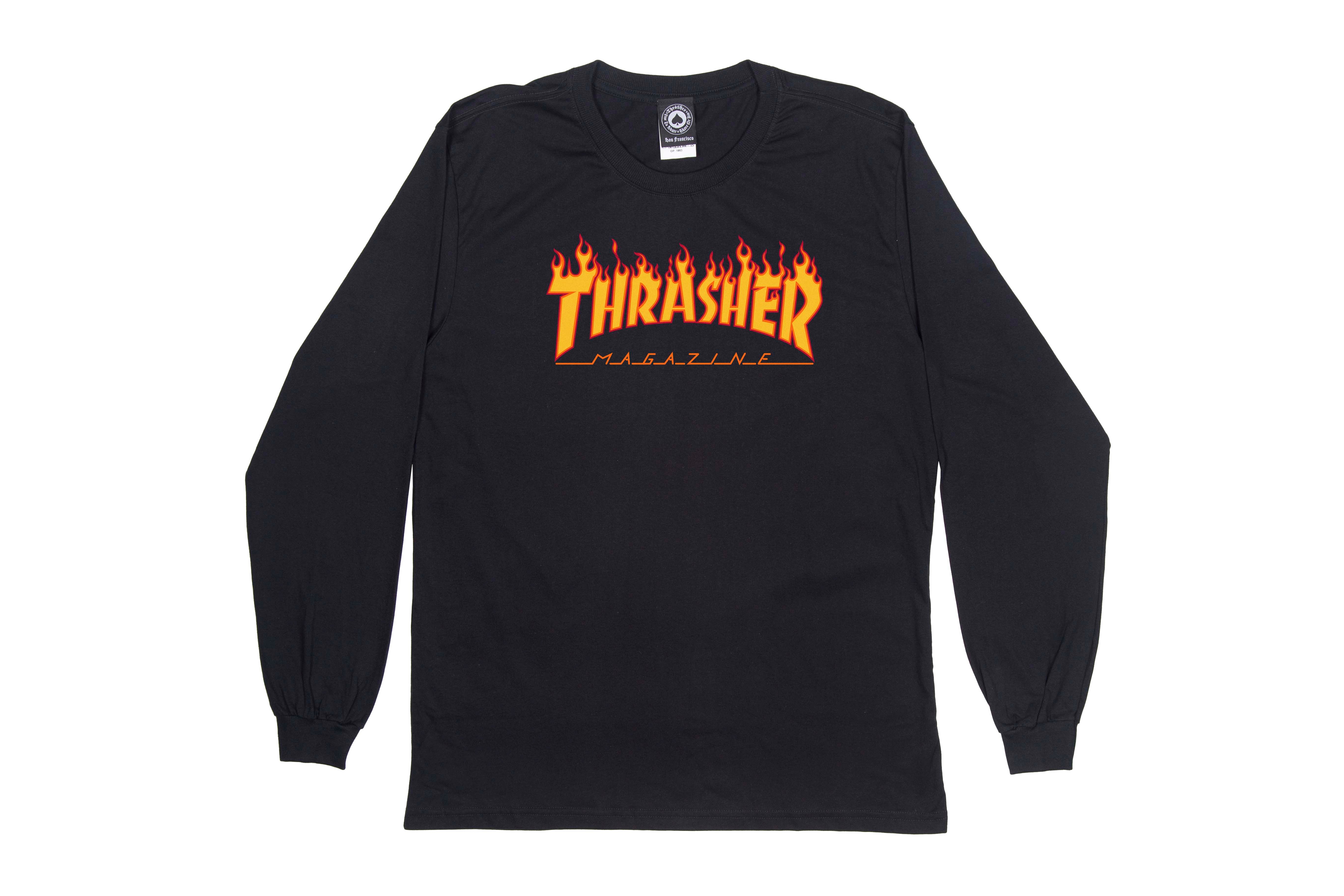 camiseta manga longa thrasher