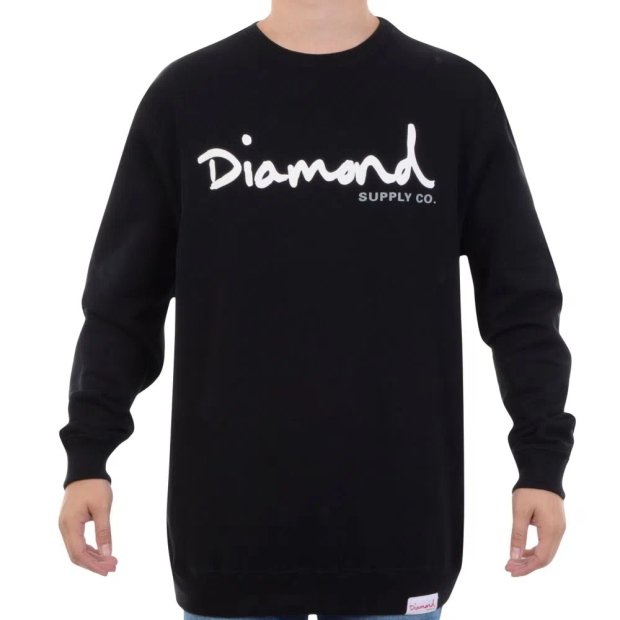 diamond crew neck