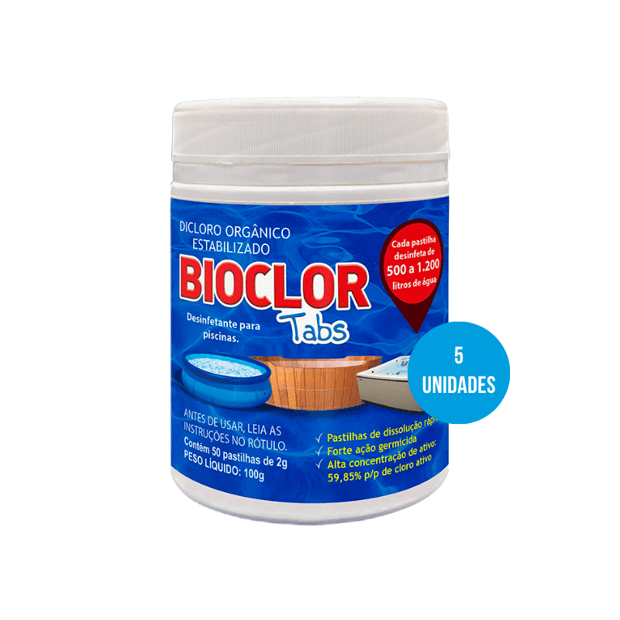 5 BIOCLOR DI CLORO PARA PISCINAS INFLAVEIS | Acqualeste Piscinas